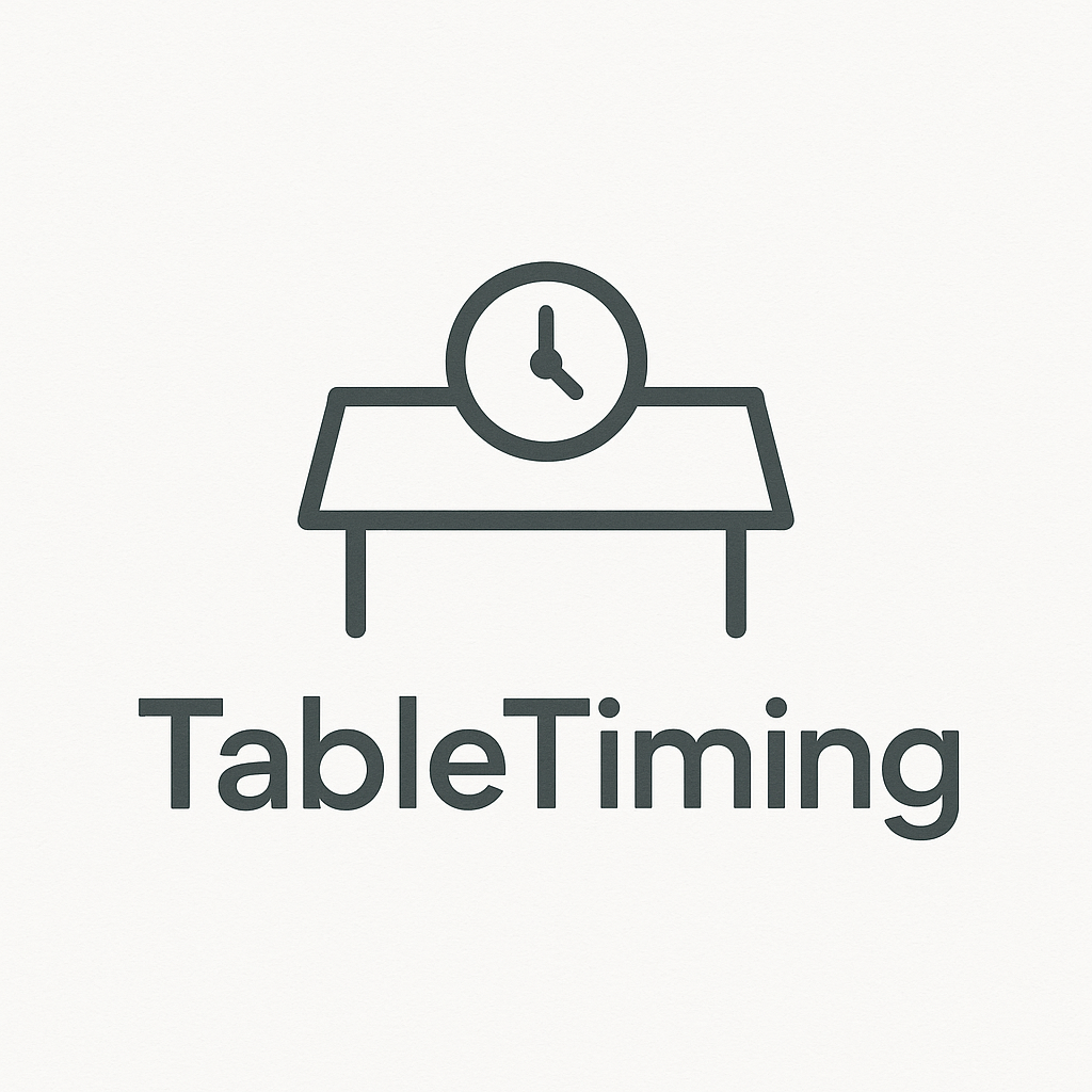 Table Timing Logo